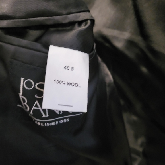 Jos. A Bank Charcoal Suit Jacket - 40S - Wool - AA0403 - Picture 4 of 4
